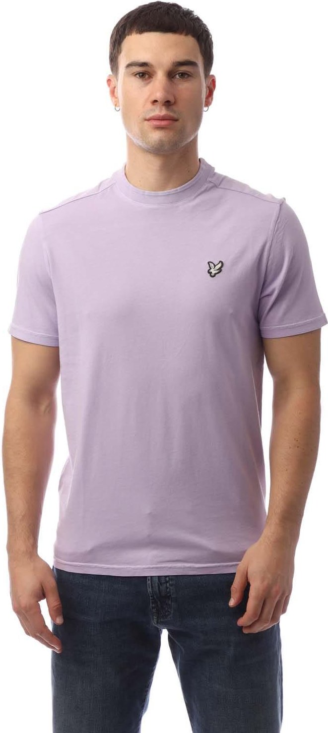 Lyle & Scott - T-Shirt für Herren, Rundhalsausschnitt, Natürlich gefärbt (Violett)