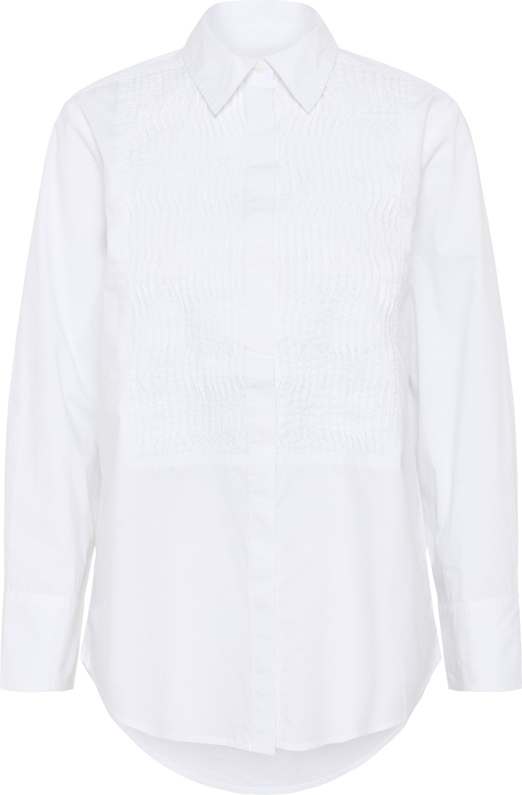 Langarm - Hemd NatinkaPW Gerade Passform white