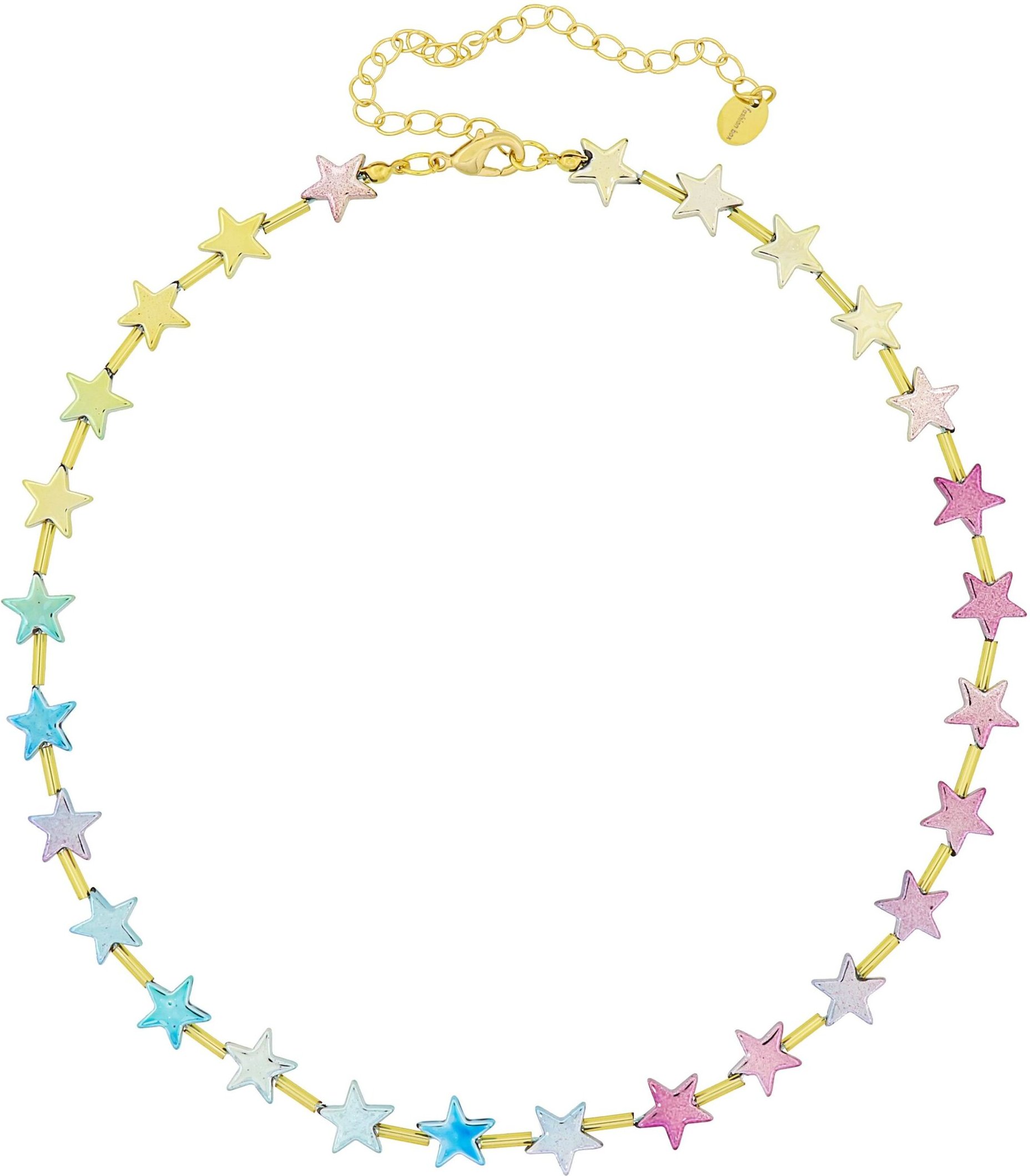 Fashionbox Kette mit Sternen mehrfarbig