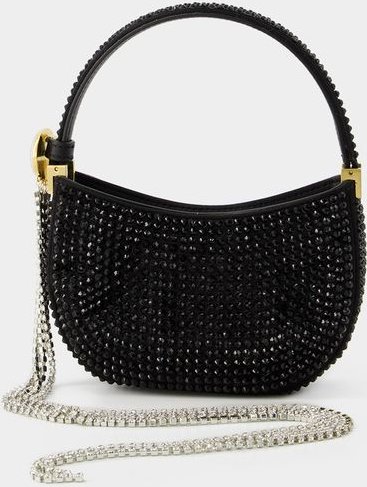 Hobo Bag Micro Vesna Crystal - Magda Butrym - Kristall - Schwarz