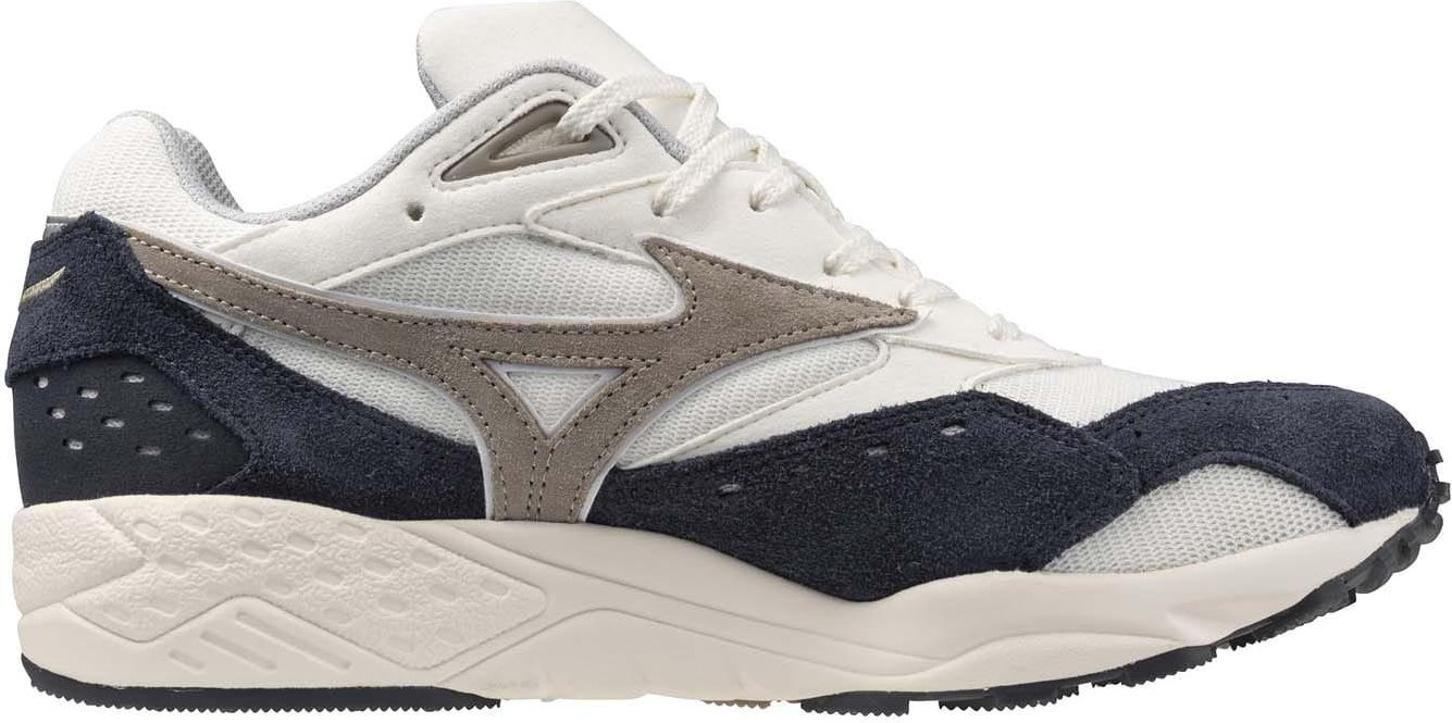 Mizuno - Damen Schuhe "Contender Sportstyle", Wildleder (Weiß/Marine)