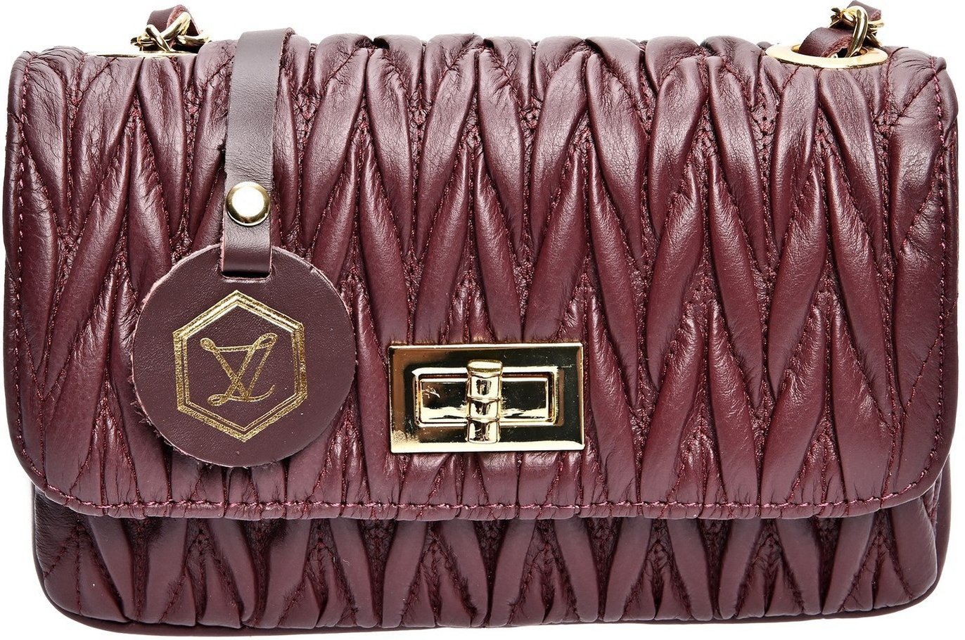 Luisa Vannini Violette Leder Tasche