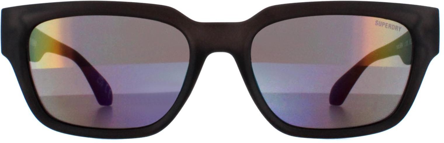 Superdry 5004 108 zwart paarse flash spiegelzonnebril