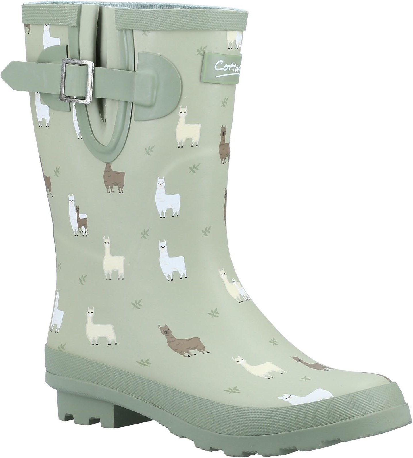 Cotswold Womens/Ladies Farmyard Alpaca Mid Calf Wellington Boots (Grün)