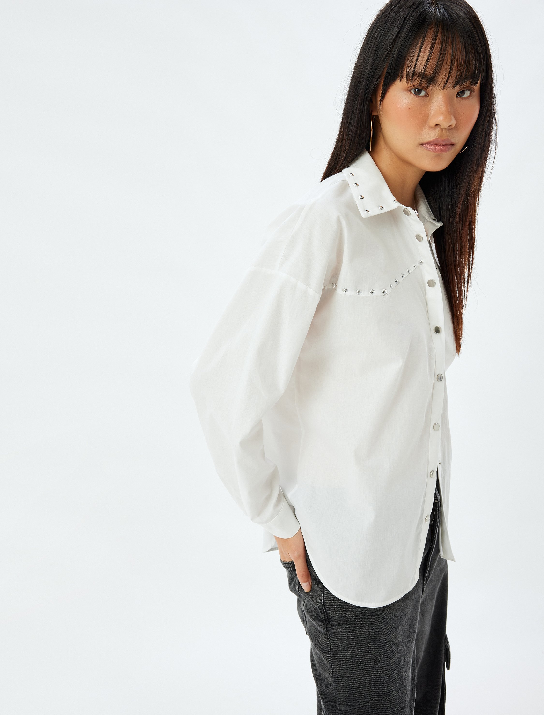 Koton Shirt Hemdkragen Langärmelig Shirt