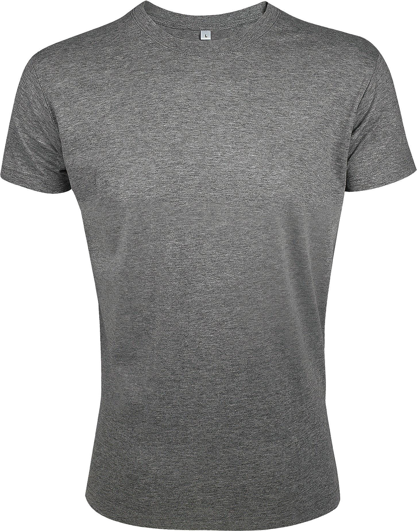 SOLS Herren Regent Slim Fit T-Shirt, Kurzarm (Grau meliert)