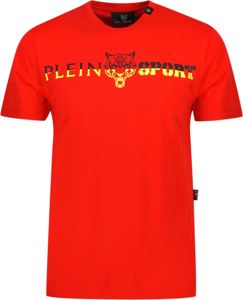 Plein Sport Bold Split Logo Rotes T-Shirt