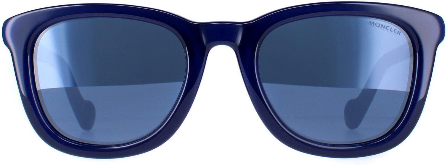 Moncler Runde Herren glänzend königsblau blau Spiegel ML0118