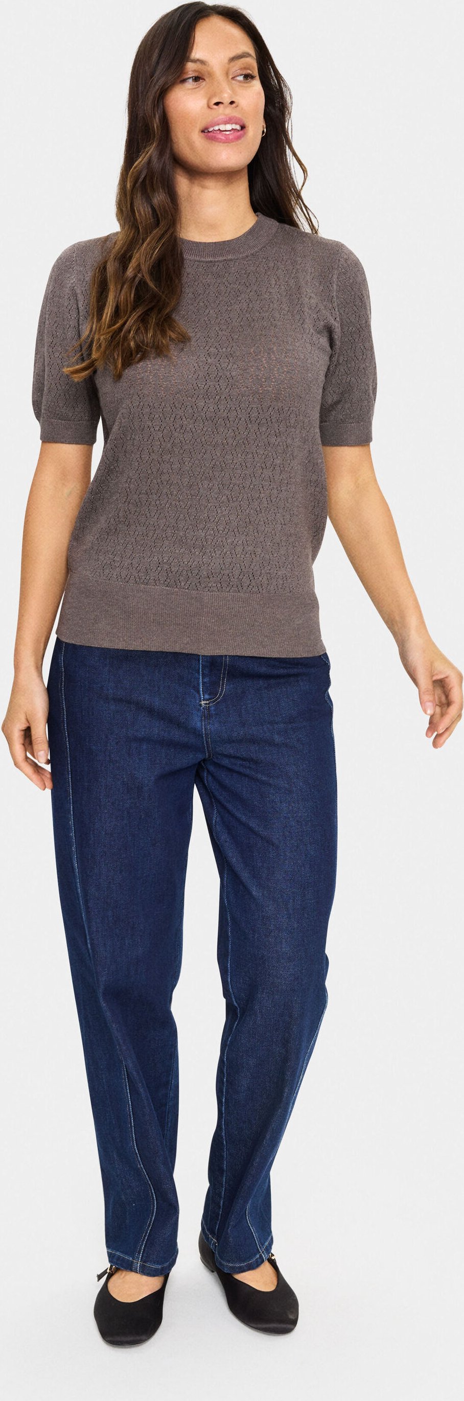 Strickpullover MilaSZ Gerade Passform brown