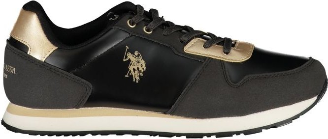 Klassischer Sneaker Schwarzgold