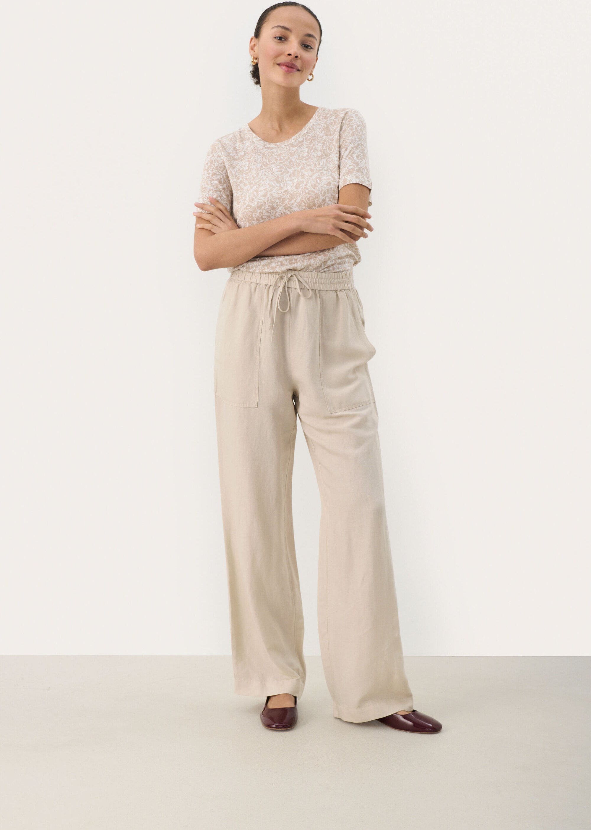 Casual Hose Casual fit French Oak beige