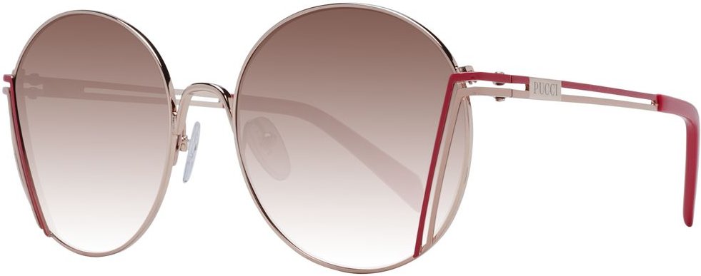 Emilio Pucci Sonnenbrille aus Roségold-Metall