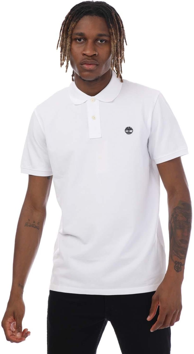 Timberland - "Millers River" Poloshirt für Herren/Damen Unisex (Weiß)