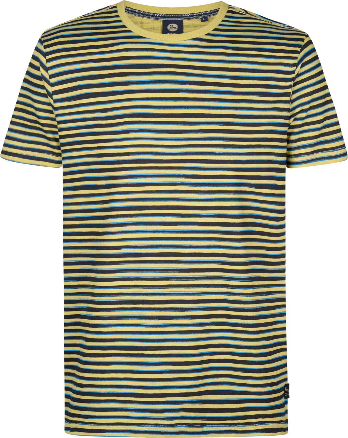 Petrol Industries - Gestreiftes T-Shirt Anchorview Herren - Grün