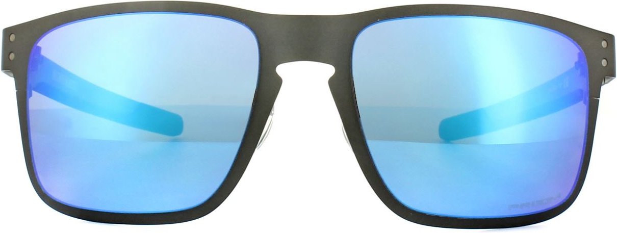 Oakley Sonnenbrille Holbrook Metall OO4123-07 Matt Gunmetal Prizm Sapphire polarisiert