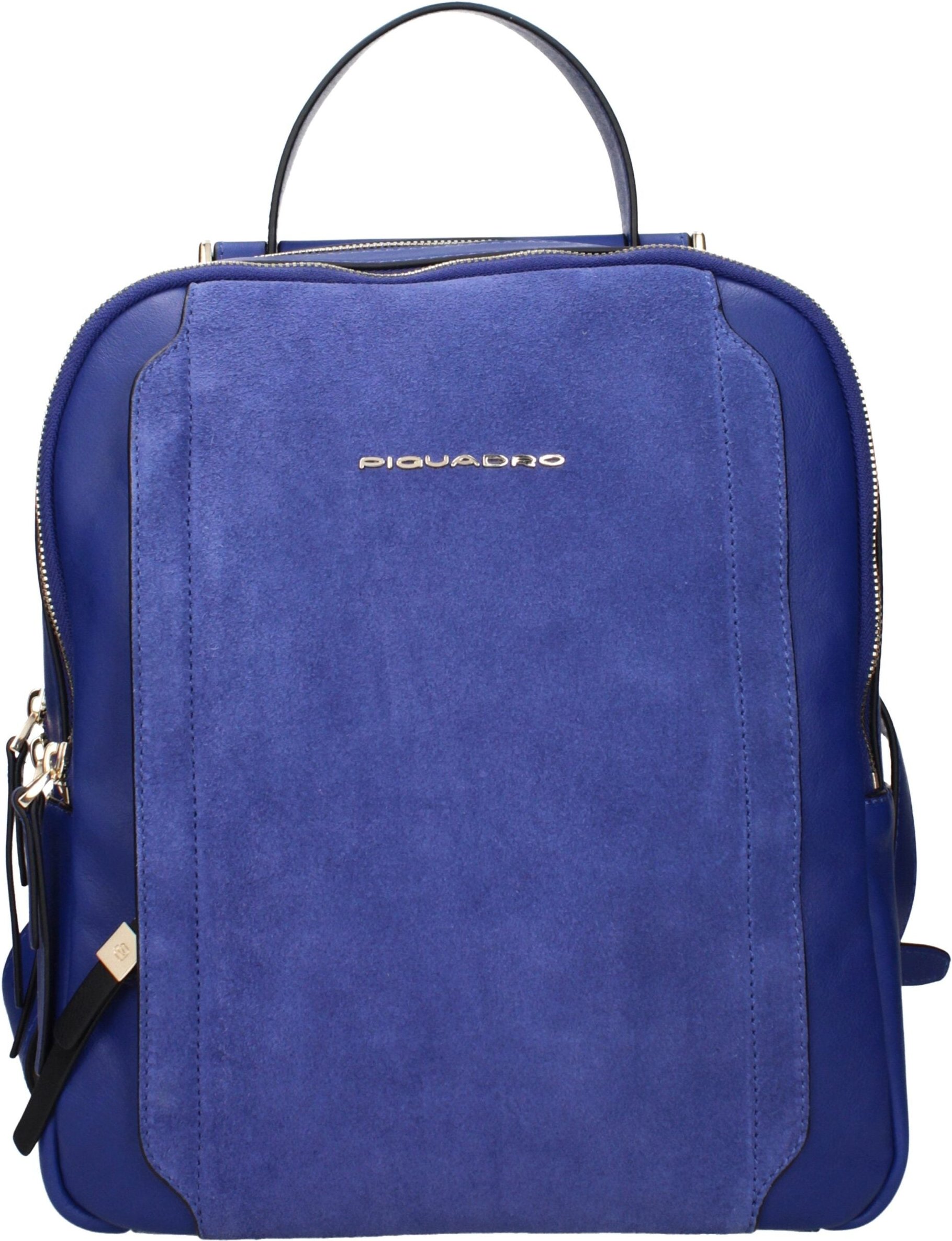 Piquadro Blauer Leder-Rucksack