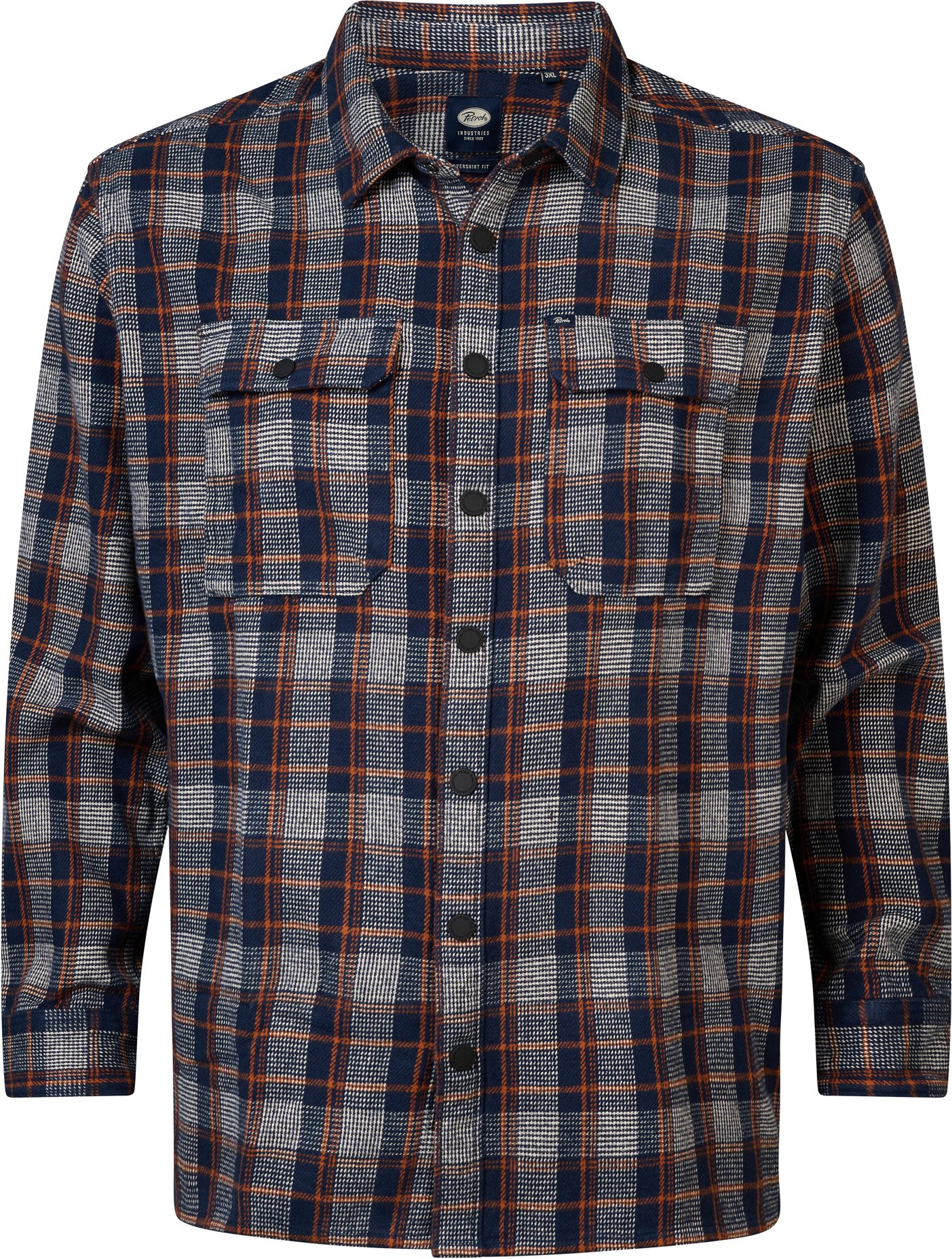 Petrol Industries - Karierte Hemd Plus Size Southeast Herren - Blau