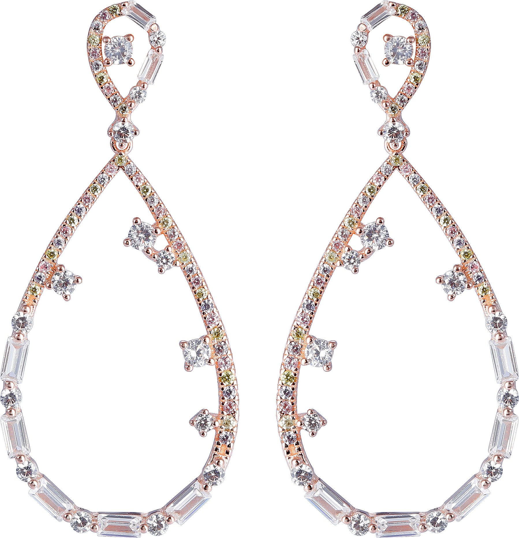 Orphelia 'Islia' Tropfenohrringe aus 925er Sterlingsilber für Damen - Rosé ZO-7423/RG