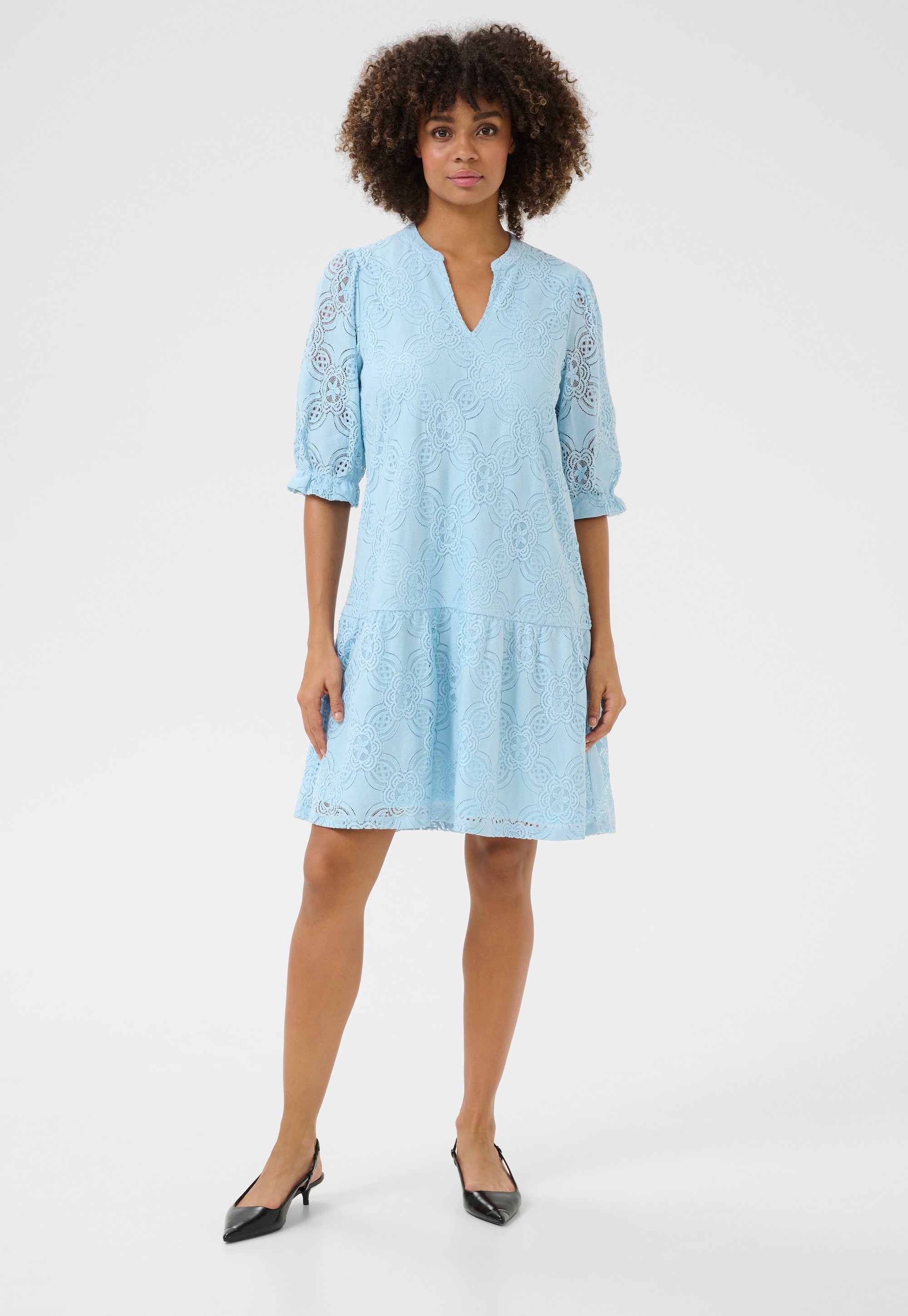 Kleid mit lockerer Passform blue