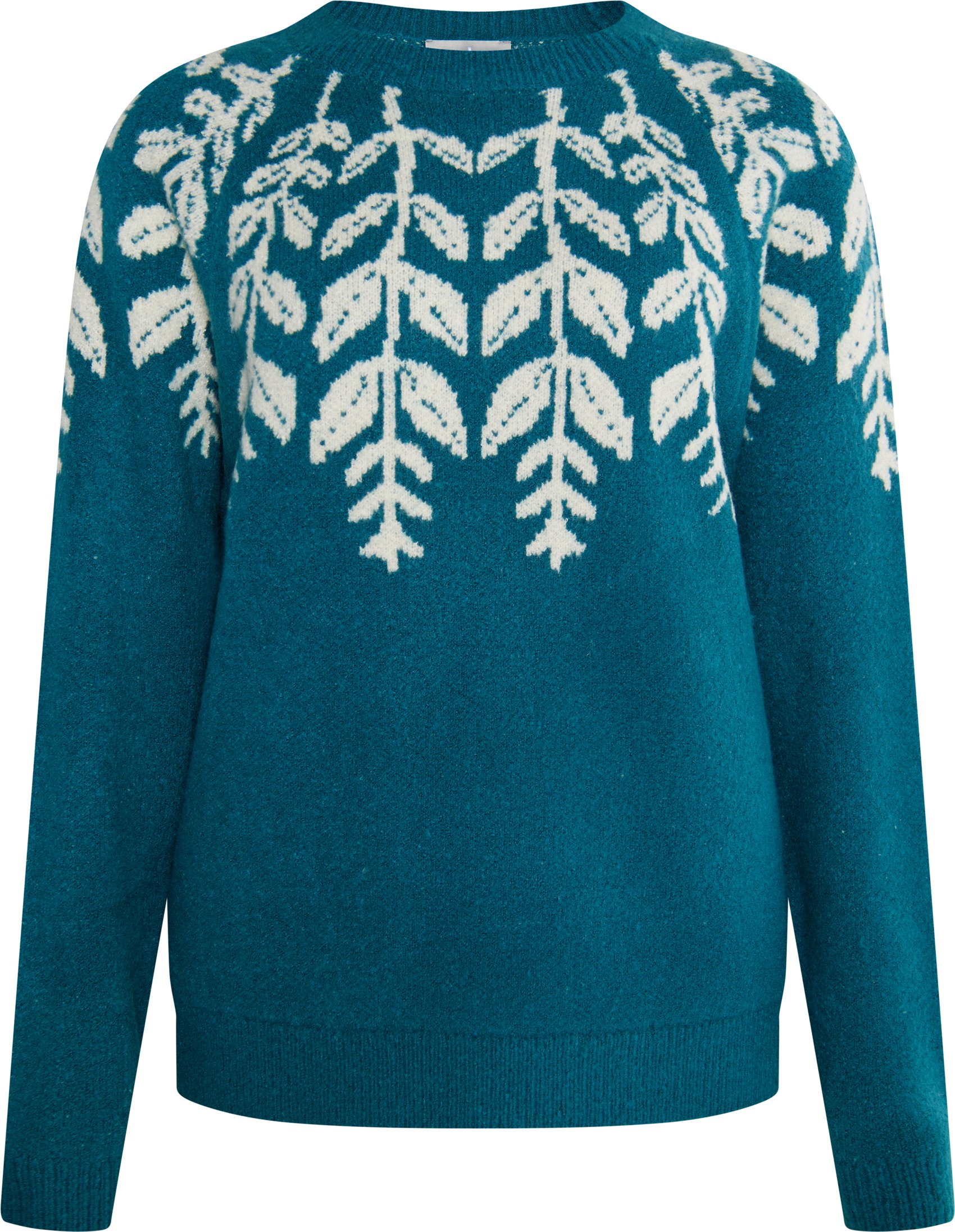 usha Strickpullover Damen Petrol Mehrfarbig