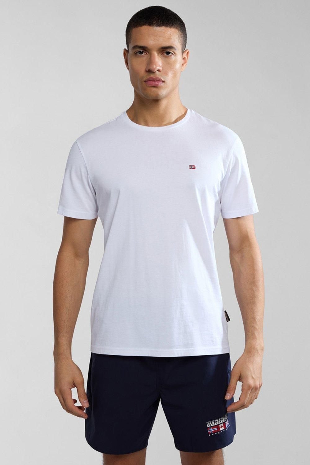 Salis Ss T-Shirt Helles Weiß