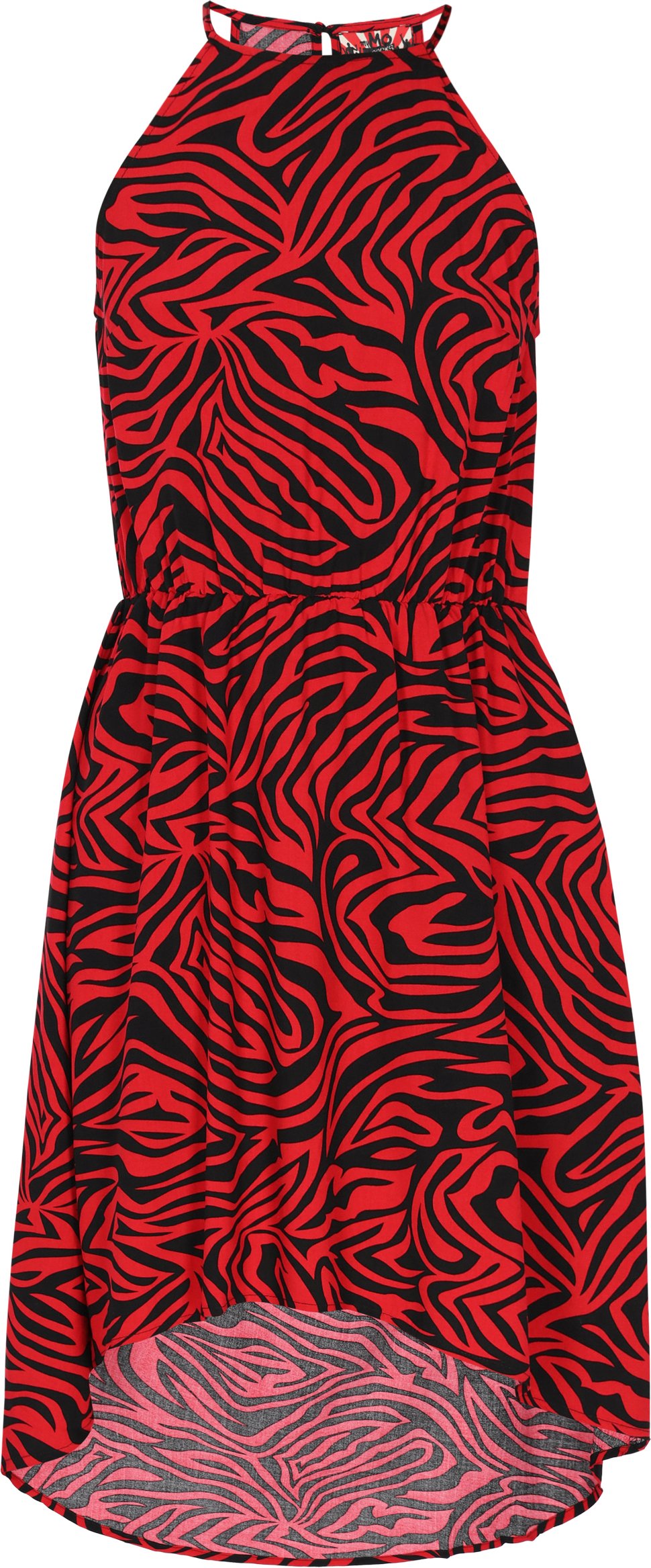 Mymo Kleid Frauen schwarz rot
