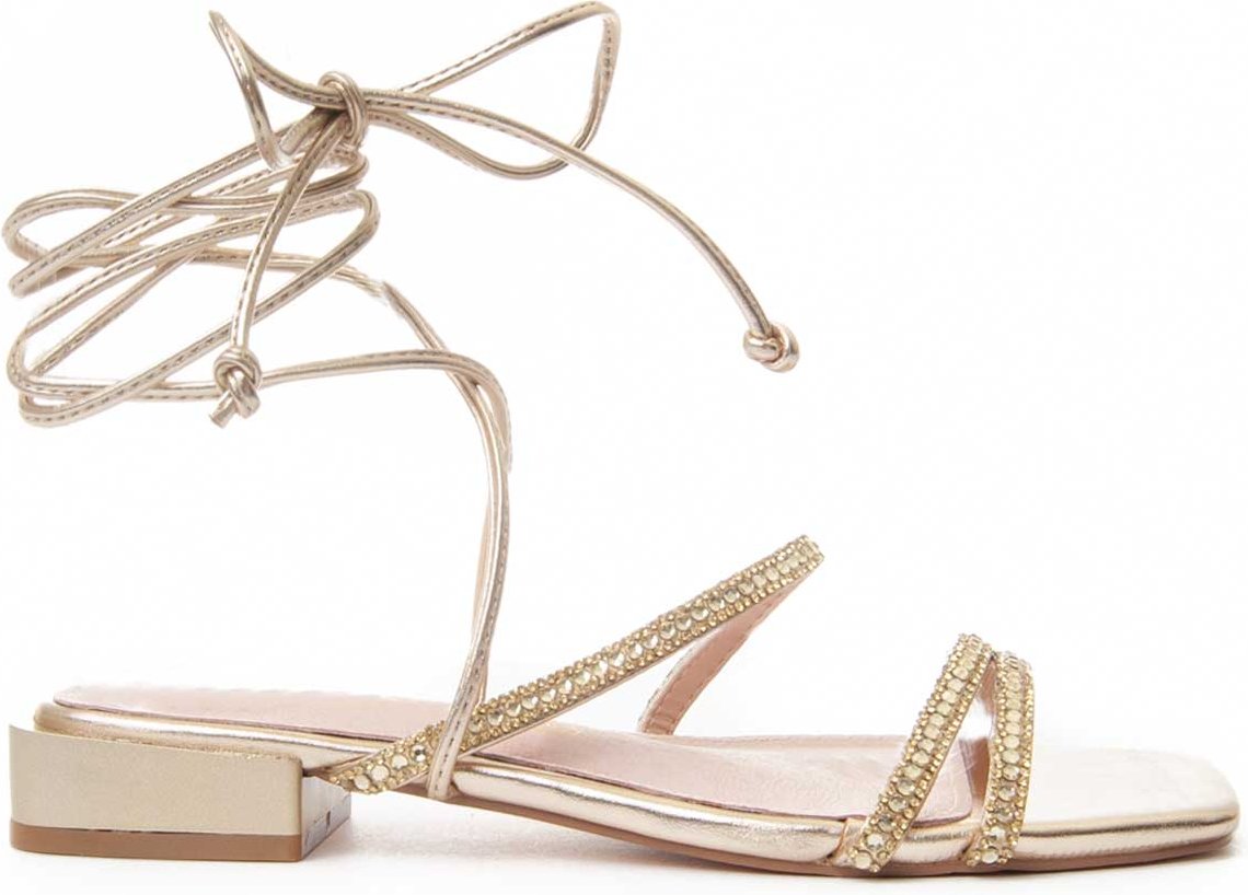 Montevita Flache Sandale Sandsum in Gold