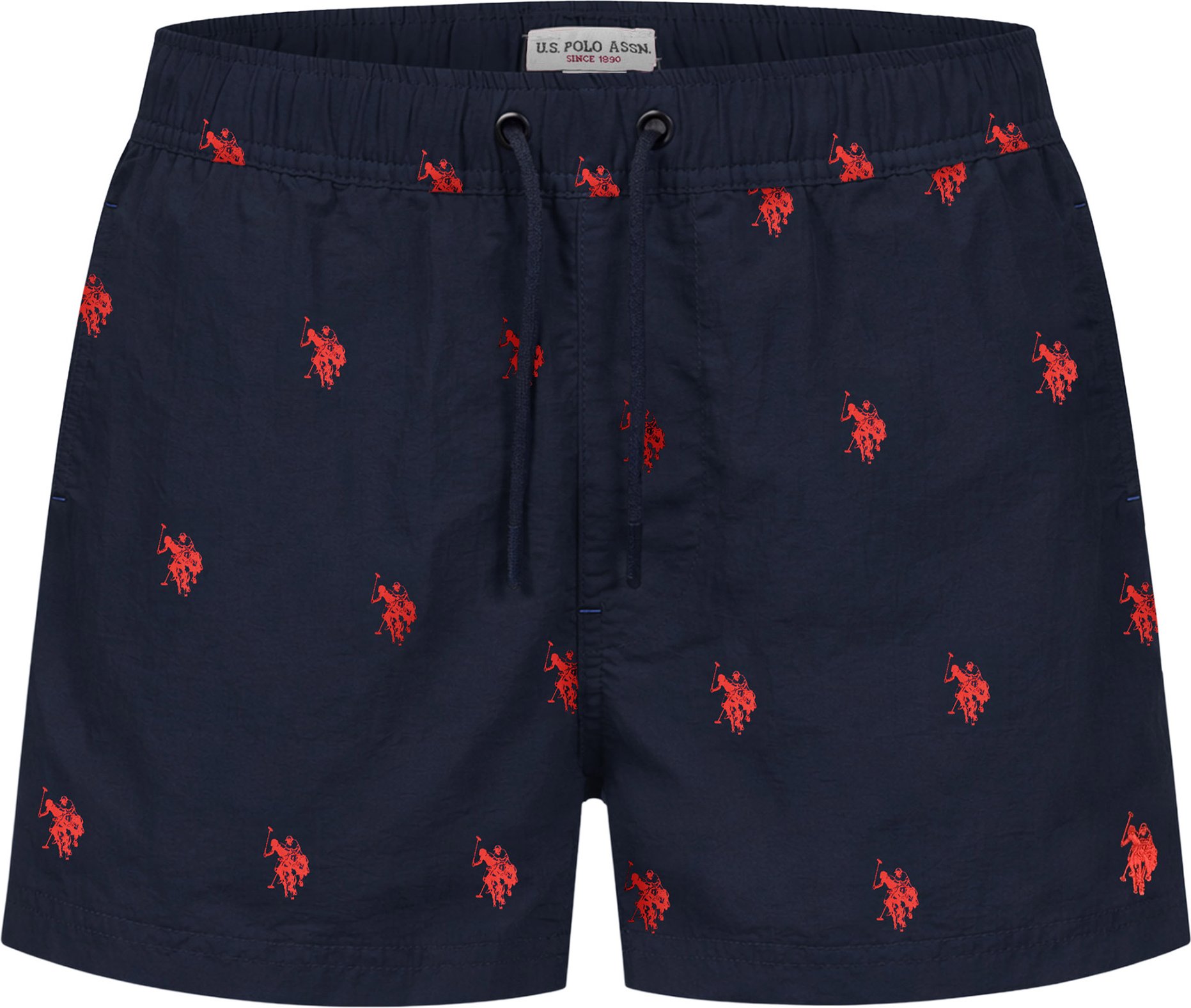 U.S. Polo Assn. Herren Badeshorts mit Allover-Logo-Design