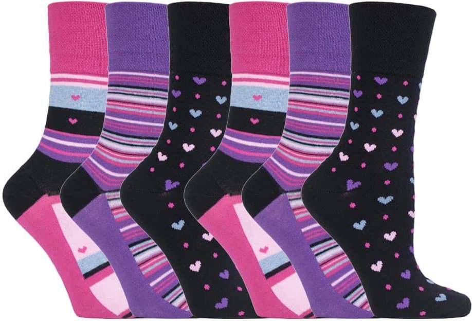 Gentle Grip - 6 Paar Damen Gentle Grip nicht elastische Socken - GG134