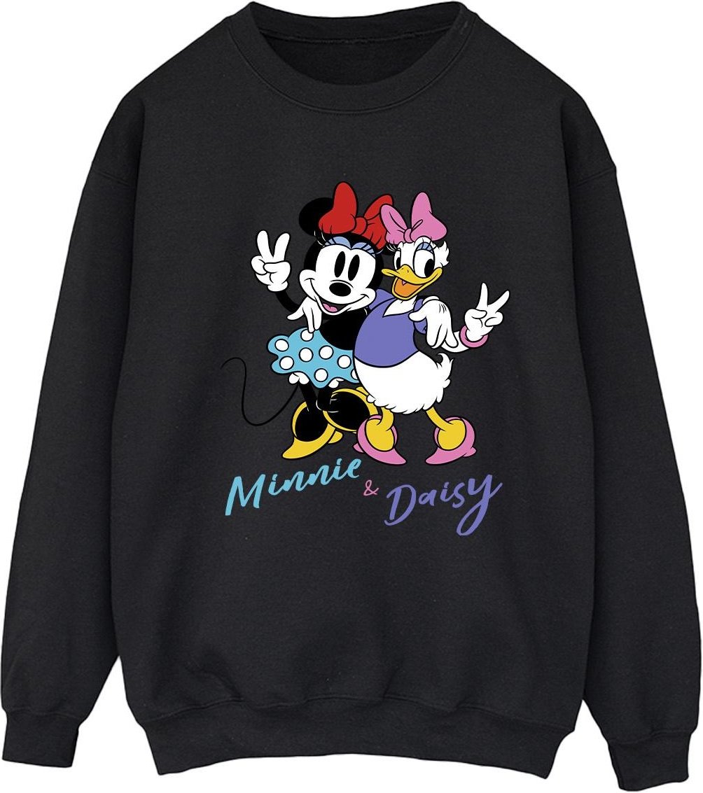 Disney Damen/Damen Minnie Mouse und Daisy Sweatshirt (Schwarz)