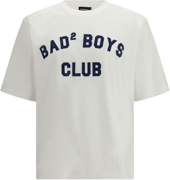 Baumwoll-T-Shirt mit Grafikdruck und Logo