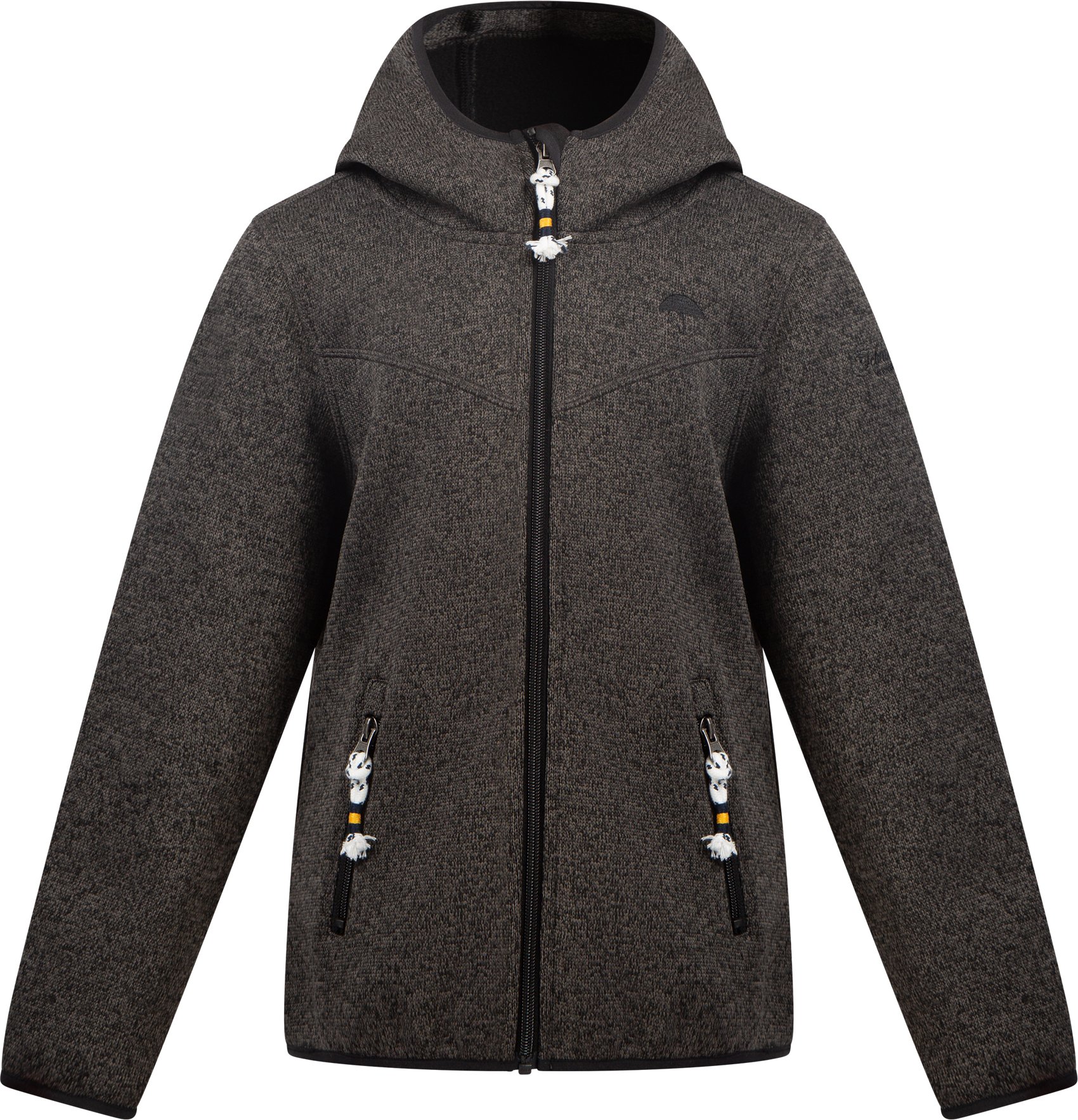 Schmuddelwedda Strickfleecejacke Mädchen grau melange