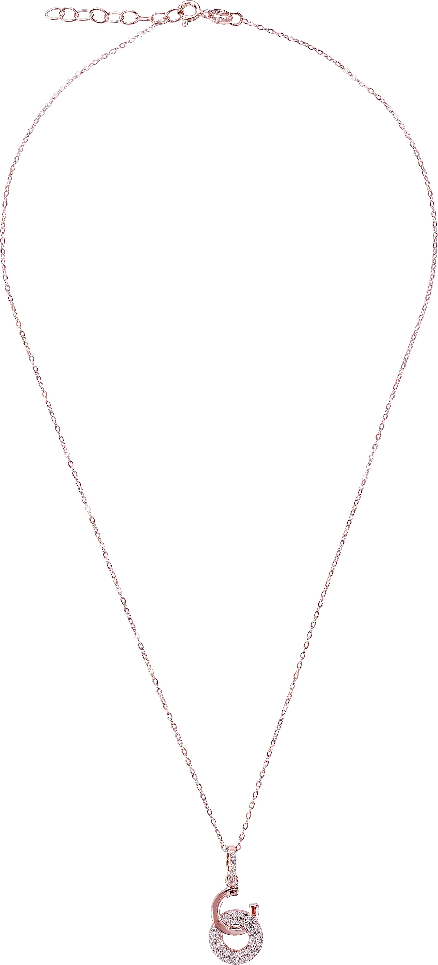 Orphelia 'Carleen' Damen-Kette mit Anhänger aus 925er Sterlingsilber, Rosé, ZH-7440