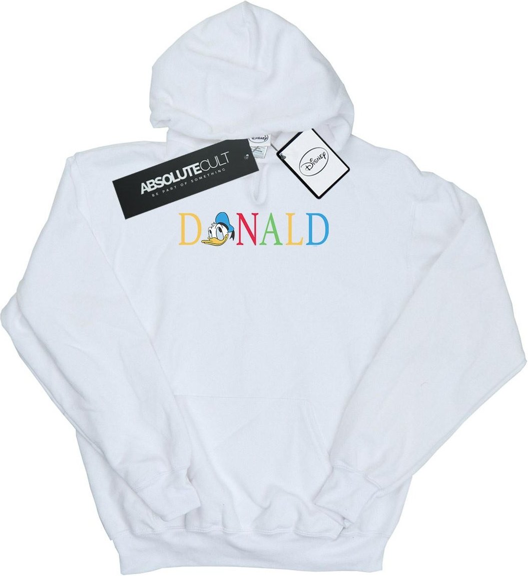 Disney - "Donald Duck Letters" Kapuzenpullover für Herren (Weiß)