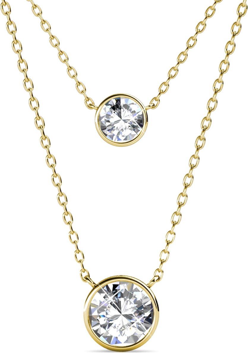 Juliet Anhänger - Gold und Kristall