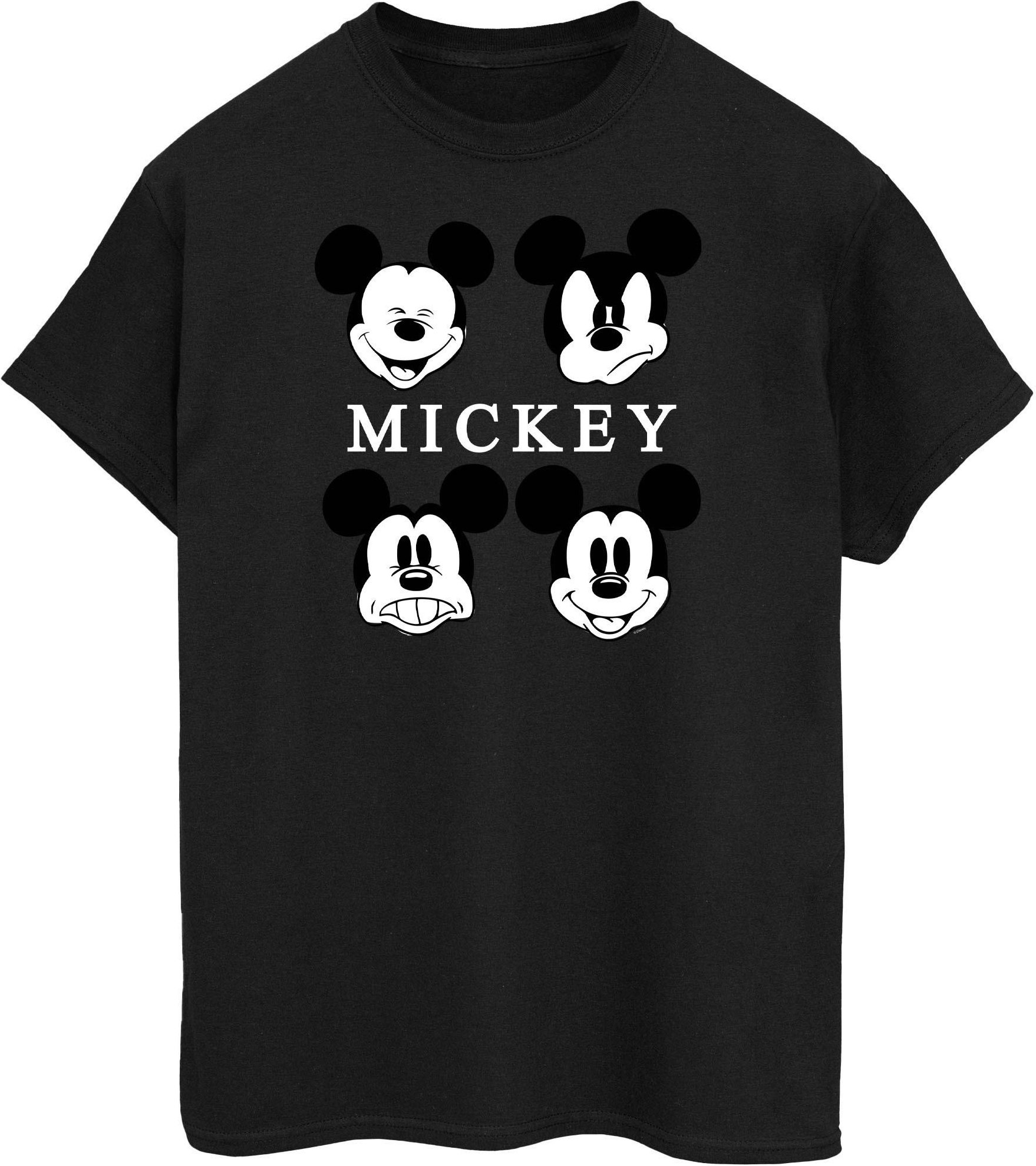 Disney - "Four Heads" T-Shirt für Herren (Schwarz)