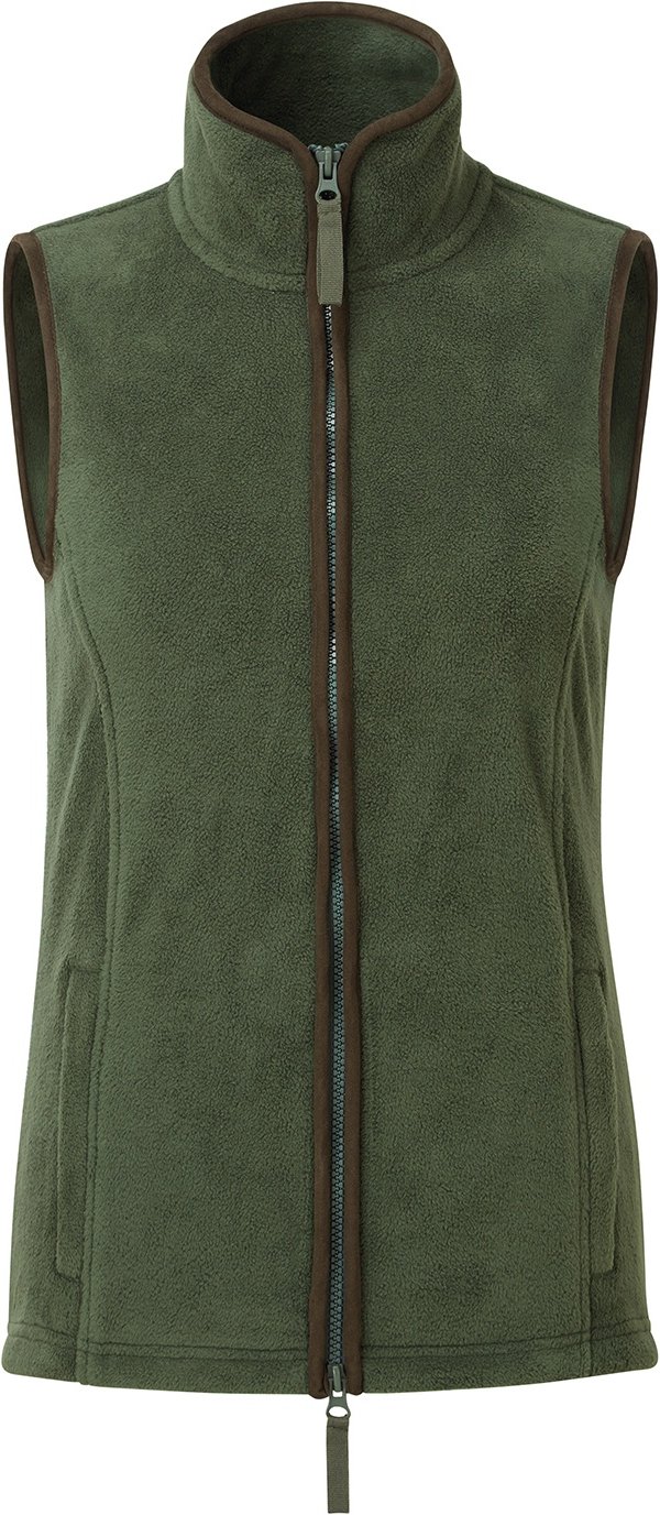 Premier Womens/Ladies Artisan Fleece-Weste (Moosgrün/Braun)