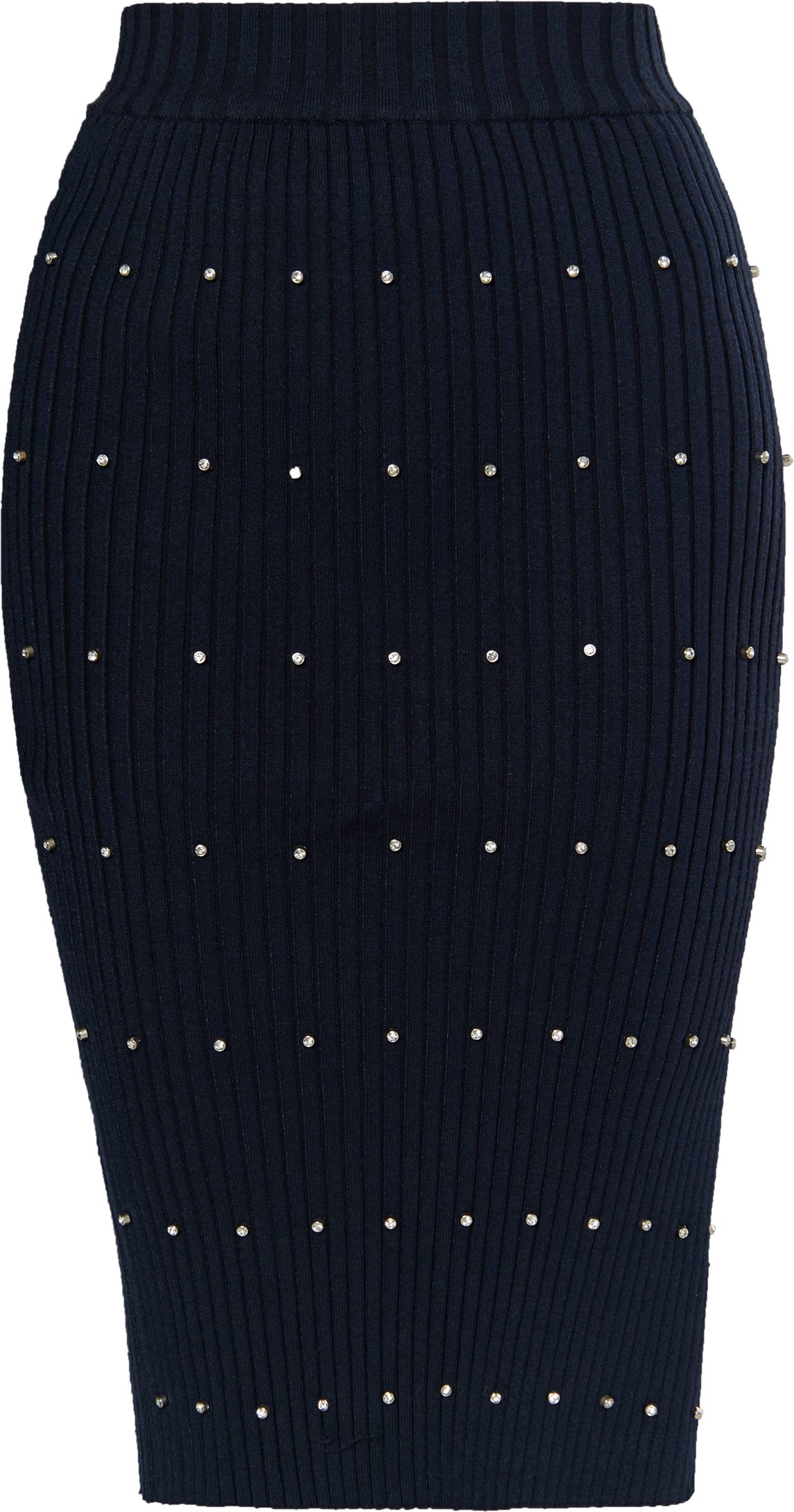 Faina Strickrock mit Strass-Steinen Damen Marine