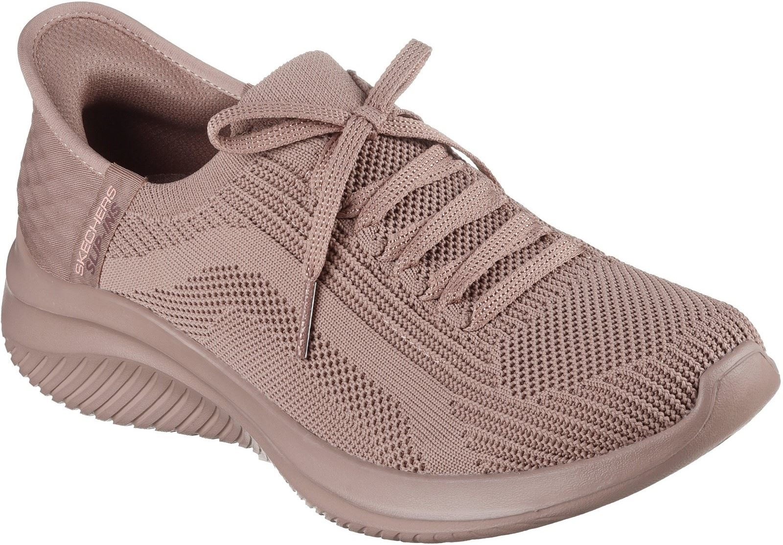 Thumbnail - Skechers Ultra Flex 3.0 Pure Color Dunkelbraune Damensneaker Aus Textil