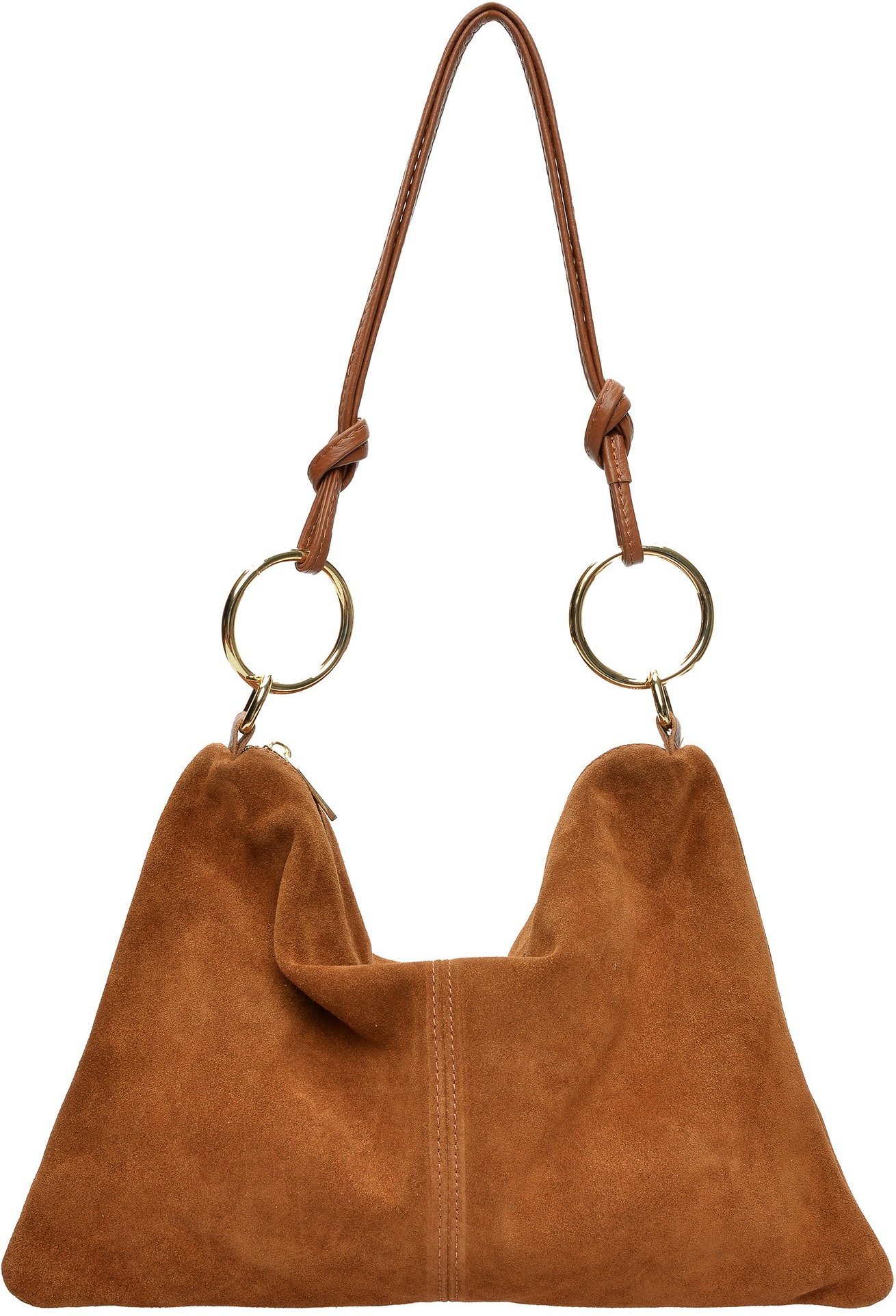 Luisa Vannini Braune Lederhandtasche