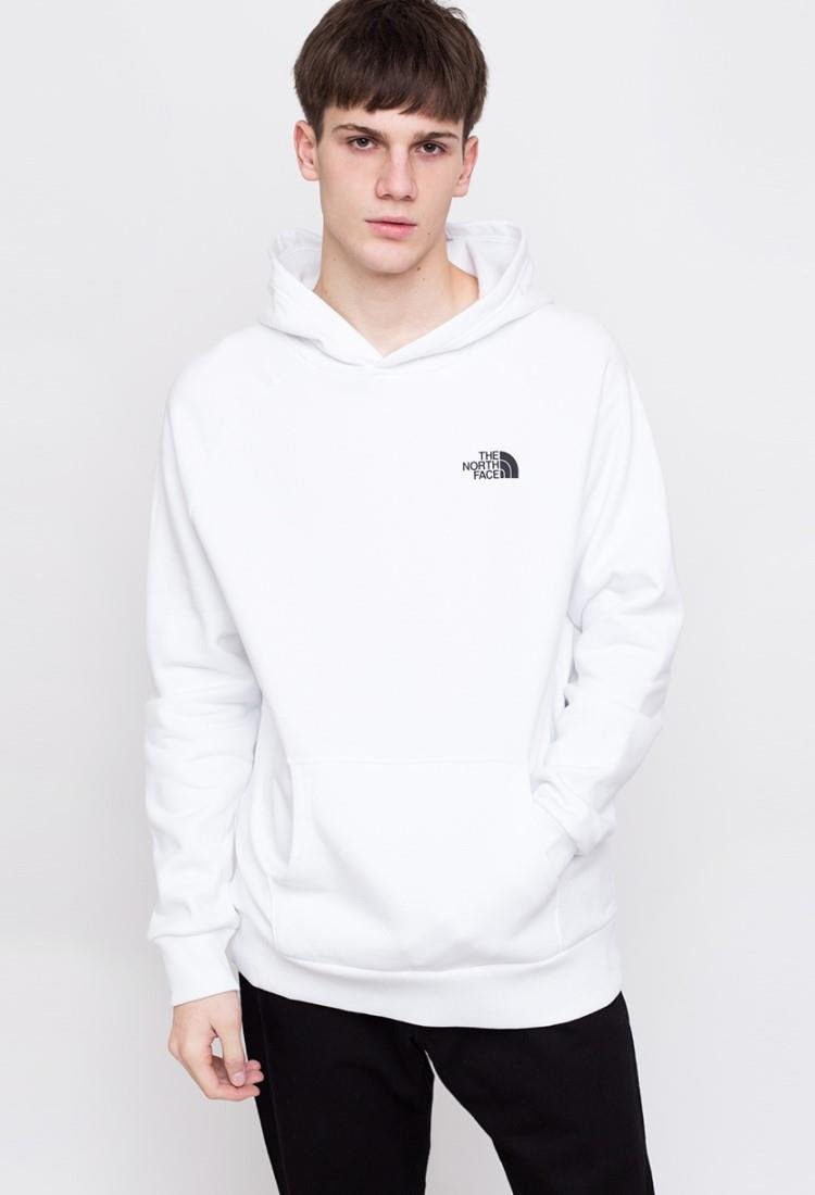 Thumbnail - The North Face Mens Reglan Red Box Hoodie in weiß