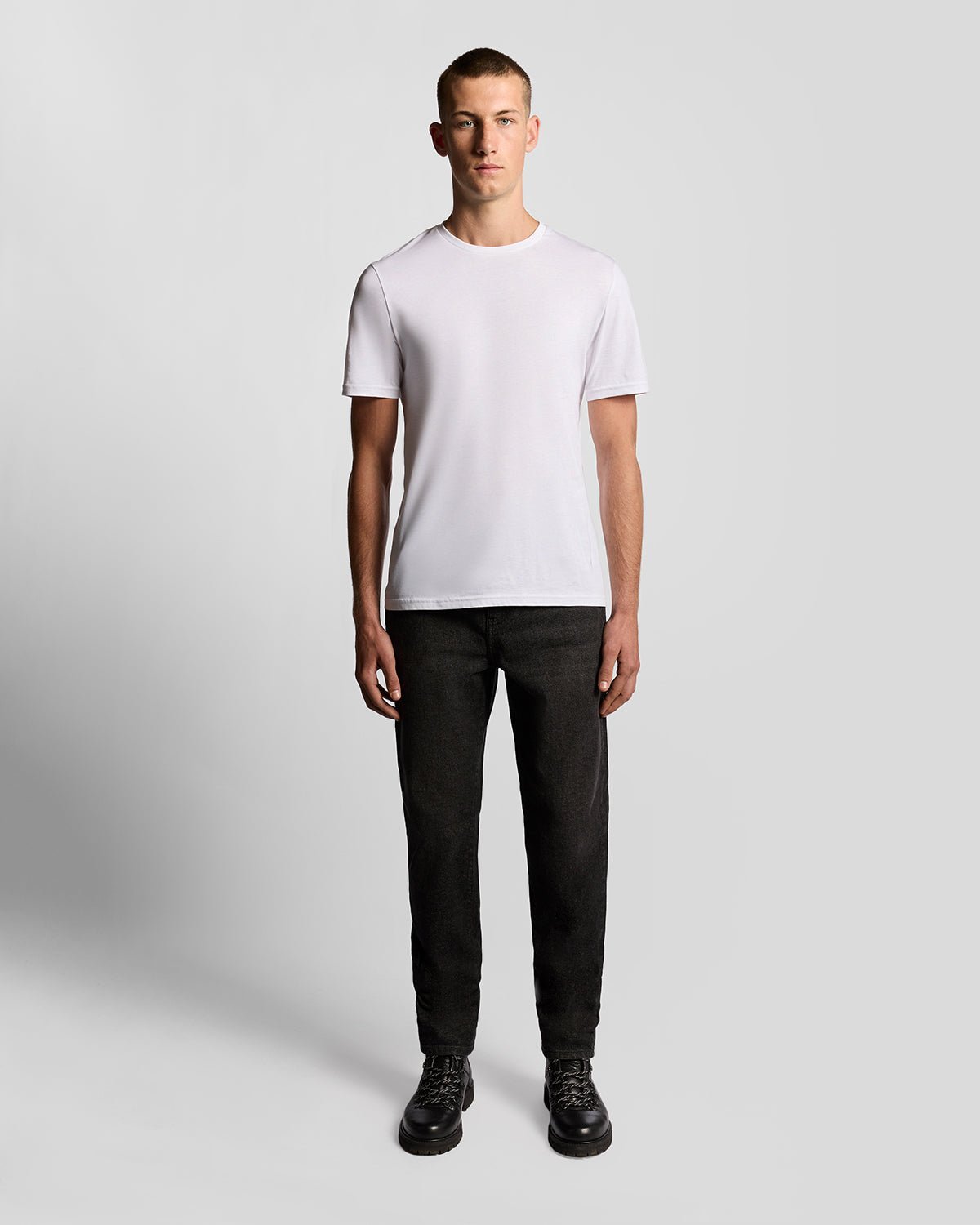 Lyle & Scott Slim Fit 5-Pocket Denimjeans - Schwarz