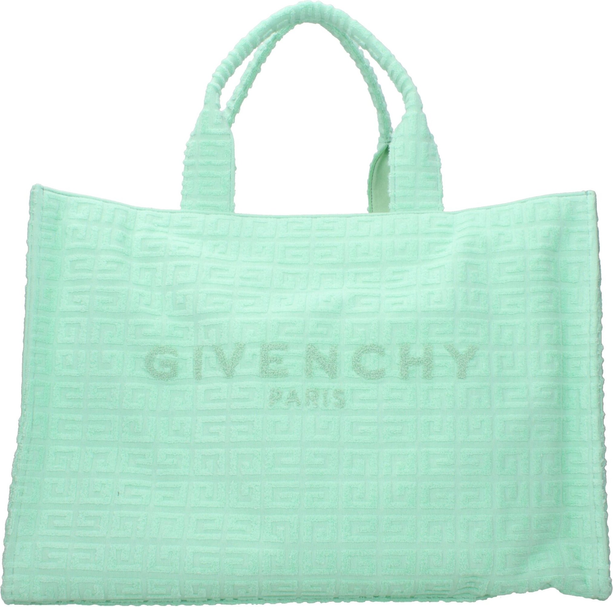 Grüne Stoff-Handtasche