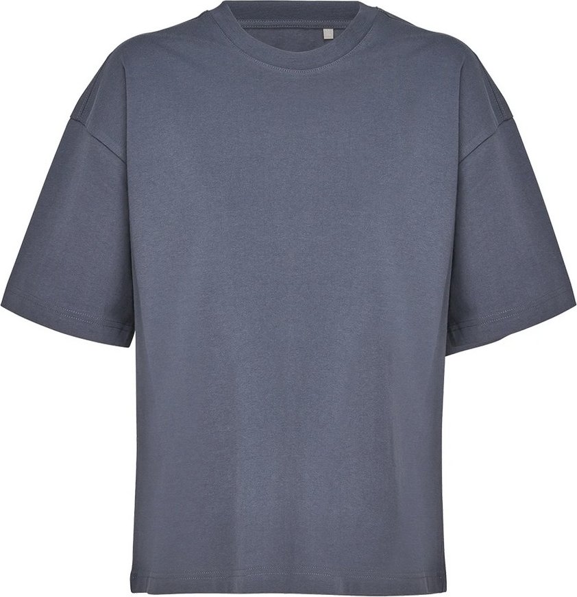 SOLS - T-Shirt für Damen, Baumwolle aus biologischem Anbau, Boxy Übergröße (Maus Grau)