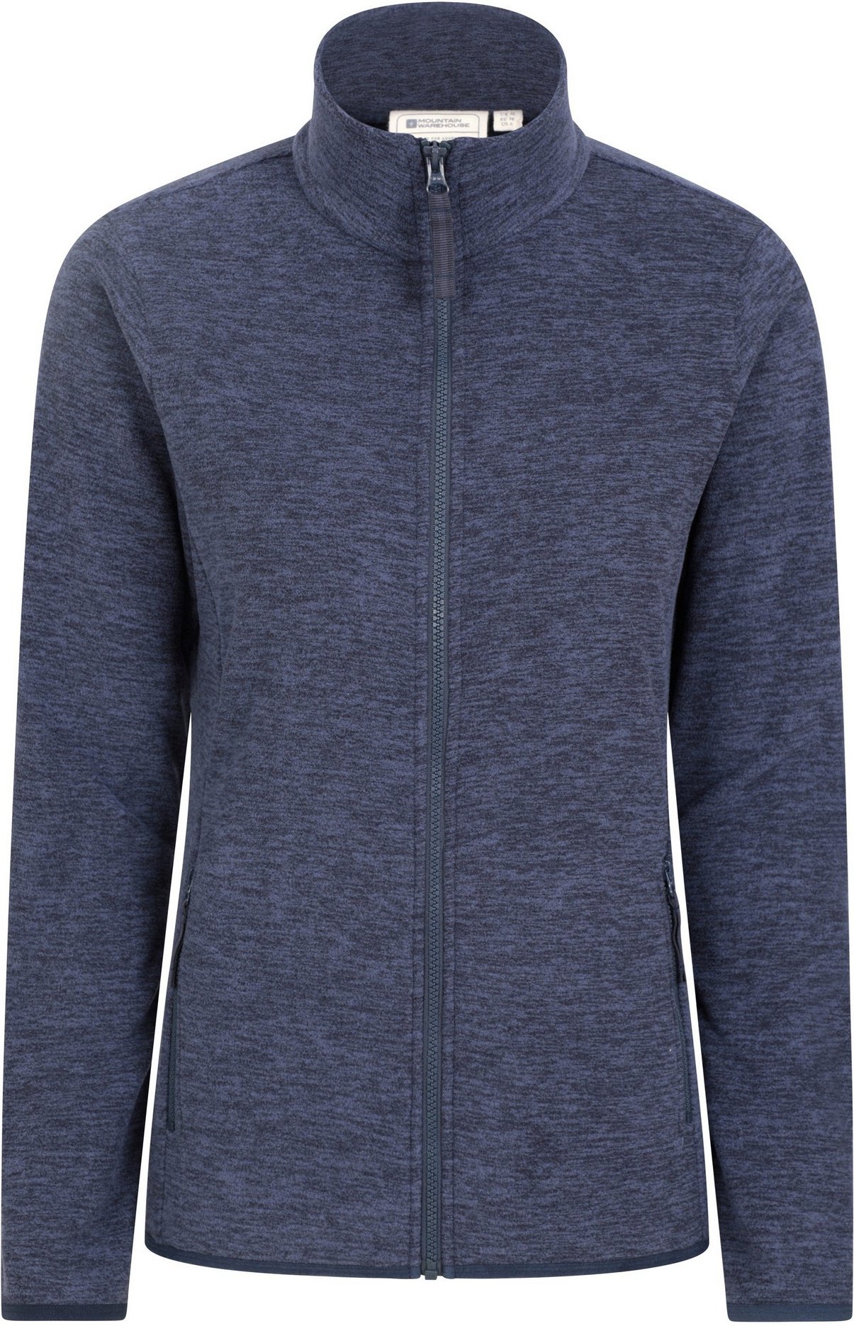 Mountain Warehouse Damen/Damen Snowdon II Melange Full Zip Fleece Jacke (Dunkelblau)