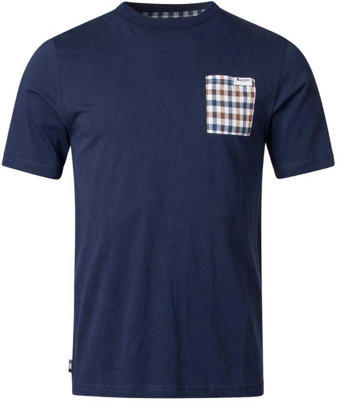 Thumbnail - Aquascutum - T-Shirt für Herren, Brusttasche, Aktiv (Dunkles Marineblau)