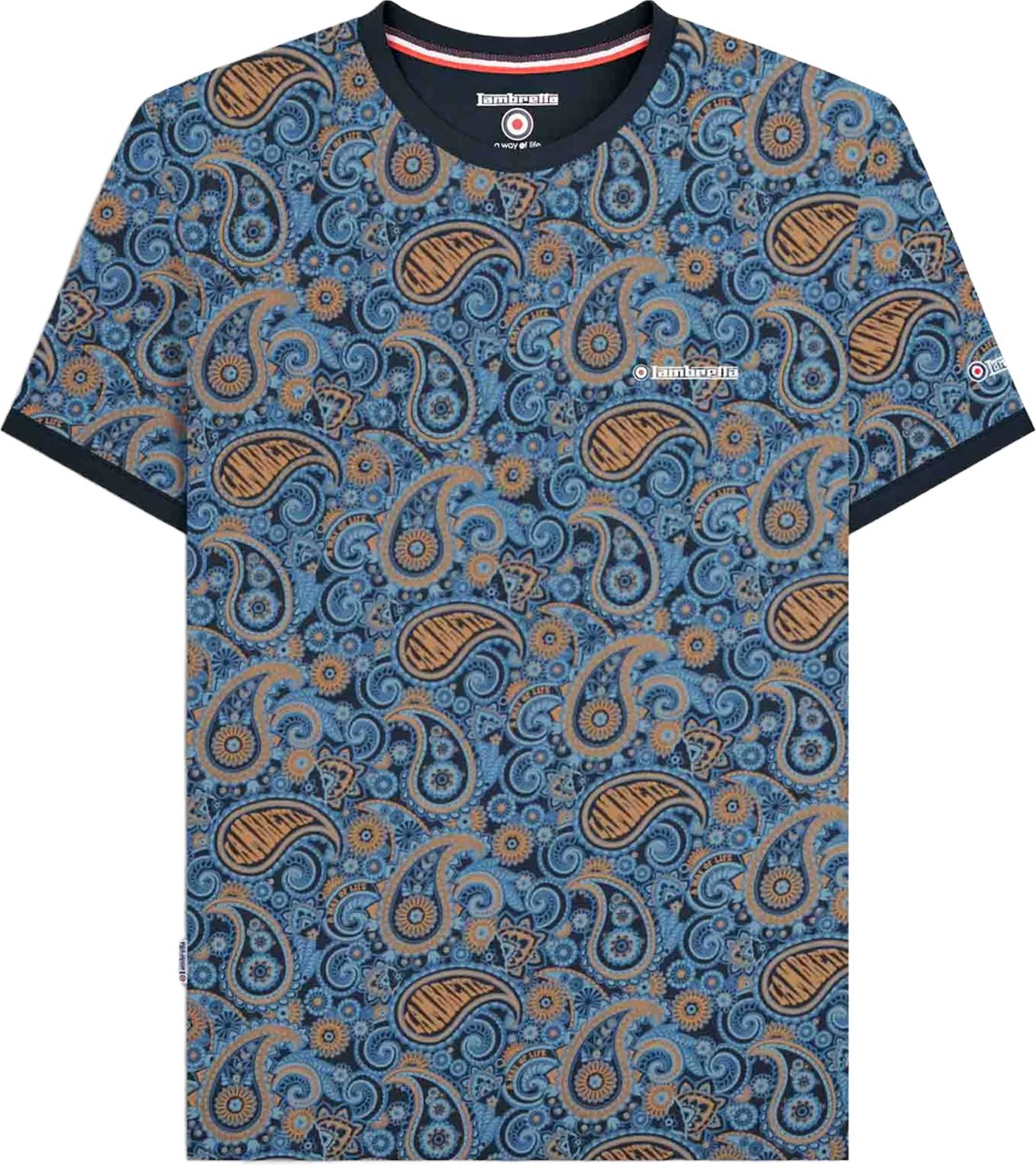 Lambretta - "SS25" T-Shirt für Herren (Marineblau Tobak/Blau)