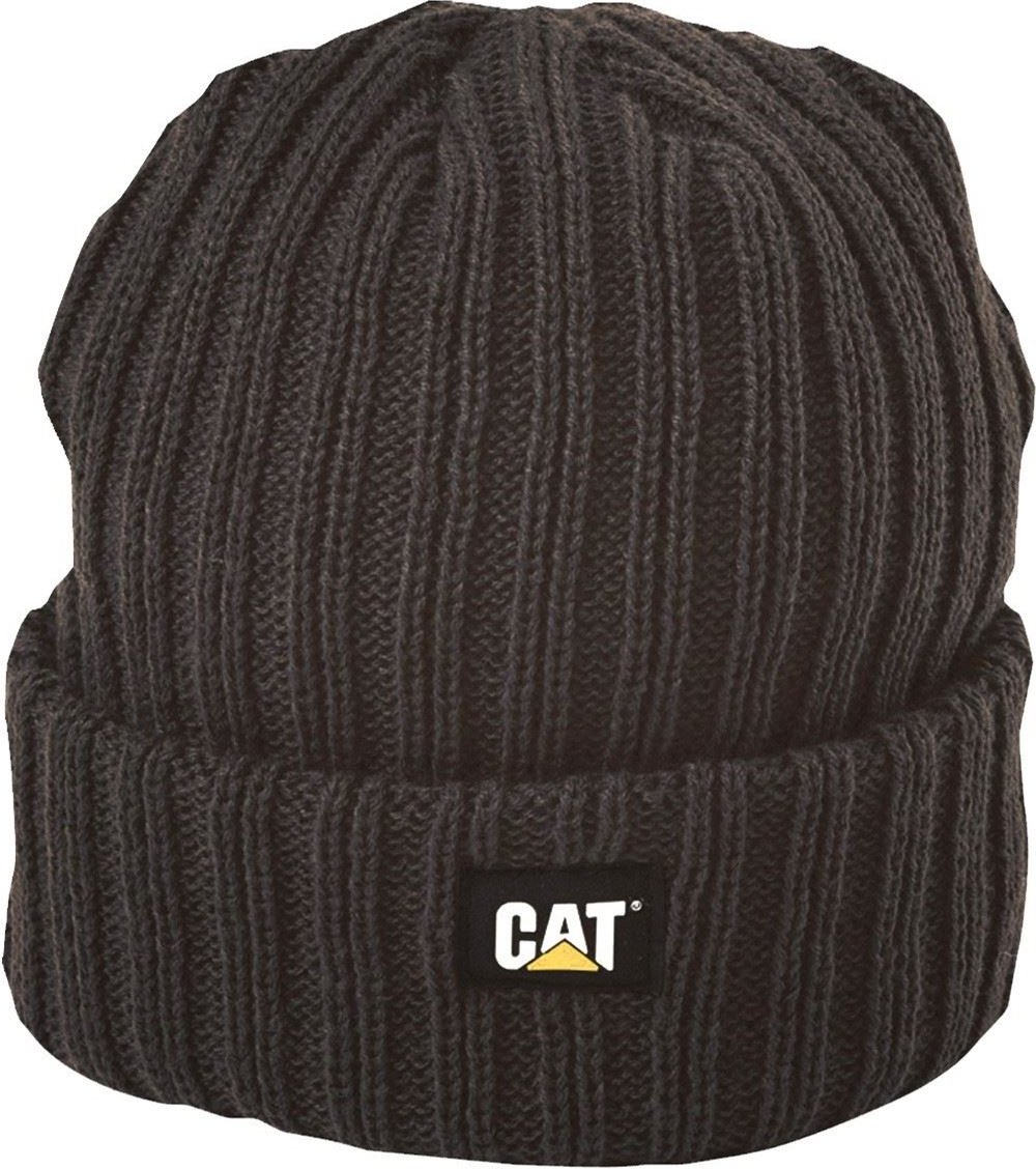 Caterpillar Rib Watch Unisex Erwachsene Schwarze Mütze
