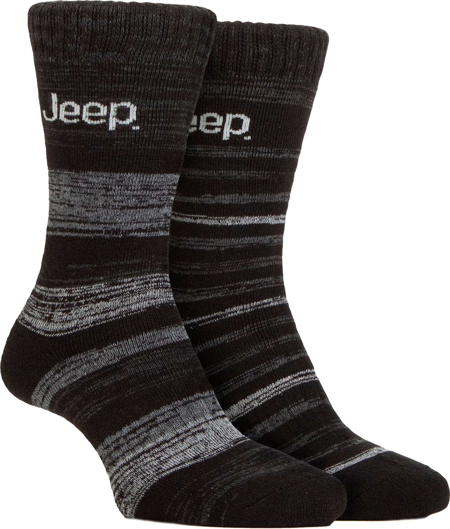 Mens Thermal Winter Socken | Jeep | Thick Ribbed Design Warm gestrickt Boot Socken | Chunky Performance Socken - Schwarz...
