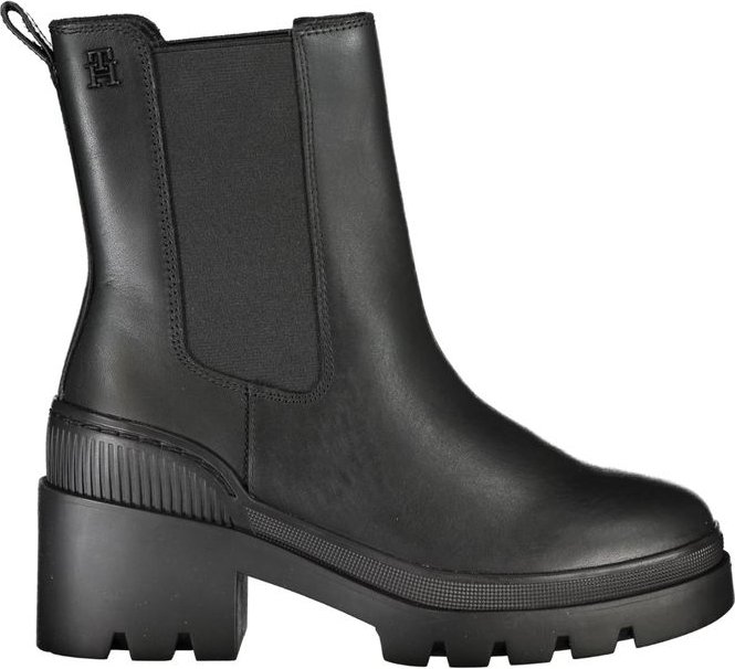 Chelsea-Stiefel mit Blockabsatz aus Leder